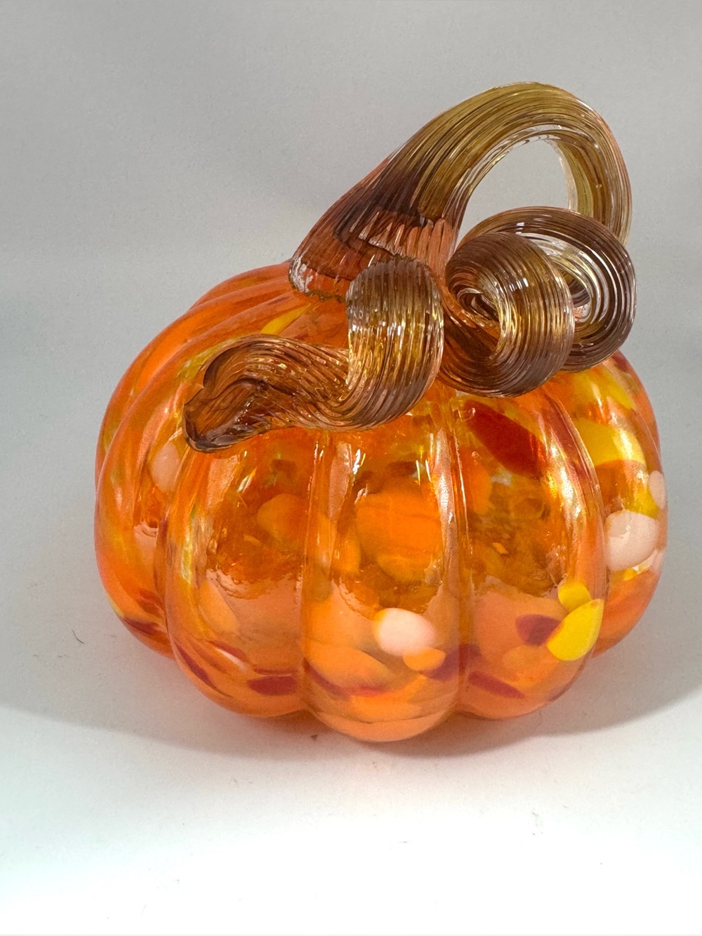 Handblown Glass Pumpkin